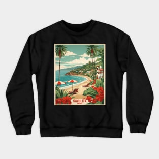 Sayulita Nayarit Mexico Vintage Tourism Travel Retro Crewneck Sweatshirt